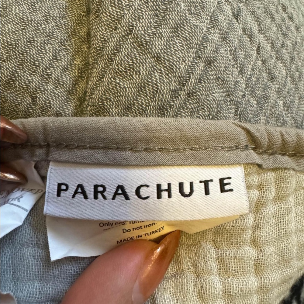 Parachute cream and grey quilted comforter